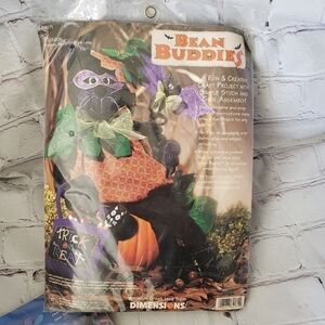 Dimensions Halloween Black Cat Bean Buddies Crafting Kit 62171 Punkin Year 1999